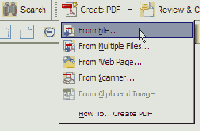 Создать PDF) открывает доступ 