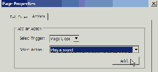 В диалоге Select Sound 